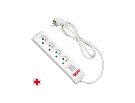 Przedłużacz listwowy FIDO 4x230V, OWY 3x1,5mm2 - 3m z wyłącznikiem