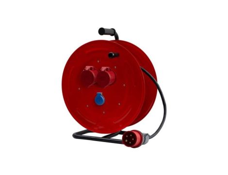 Przedłużacz siłowy na bębnie metalowym MAKARA-460 OPD 5x4 2x32A 5p, 230V, wtyczka 32A 5p - 35m