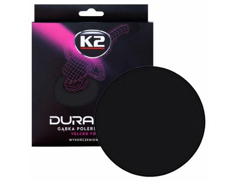 K2 GĄBKA WYKOŃCZENIOWA, MIĘKKA. DURAFLEX - CZARNA GĄBKA NA RZEP