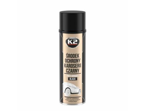 K2 CZARNY BARANEK SZYBKOSCHNĄCY ŚRODEK OCHRONY KAROSERII - CZARNY 500ML