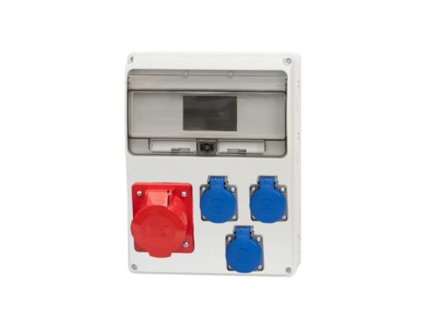 Rozdzielnica LAGO 11M - gniazda 32A 5p, 3x230V /11 modułów/