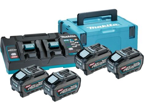 MAKITA ZESTAW ZASILAJĄCY 40V 2x5,0Ah XGT (BL4050Fx4+DC40RB) (UN3480)