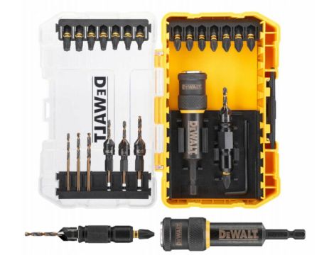 DEWALT ZESTAW WIERTEŁ I BITÓW  22cz. "OBRÓĆ I PRACUJ"