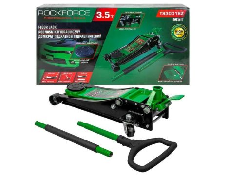 ROCKFORCE DŹWIGNIK "ŻABA" 3,5T 80-495mm /NISKI PROFIL