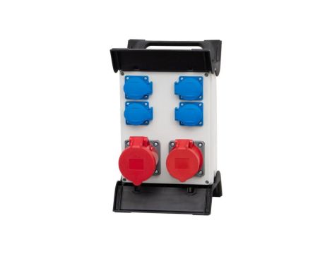 Rozdzielnica R-240 - gniazda 2x16A 5p, 4x230V na stelażu plastikowym