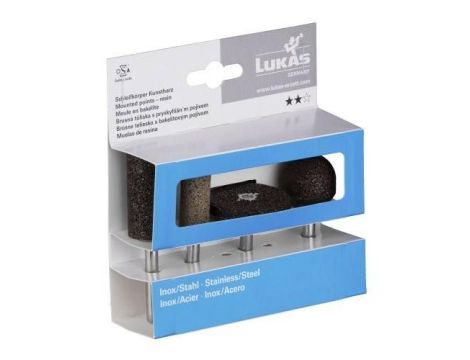 LUKAS ŚCIERNICA TRZPIENIOWA ZESTAW 4szt. NK BA MIĘKKI   DO NIERDZEWKI - 2