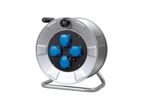 Rozgałęźnik na bębnie metalowym BORDO-320 4x230V IP44 + termik