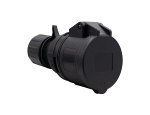 Gniazdo siłowe przenośne 16A 5p 380V-415V /FE/ IP44 czarne