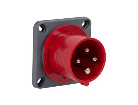 Wtyk siłowy tablicowy odbiornikowy 16A 4p IP44/FE/