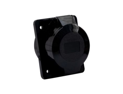 Gniazdo siłowe tablicowe skośne 32A 5p /FE/ czarne