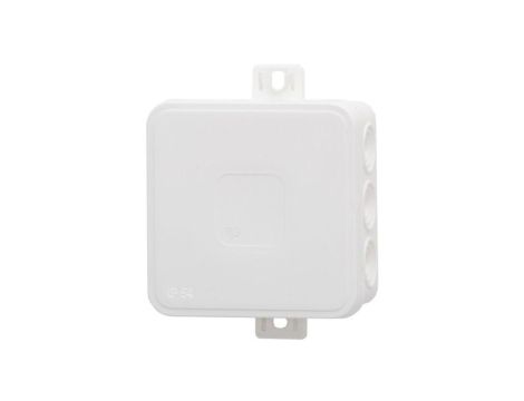 Puszka hermetyczna V7, termoplast 100x100x41 IP54, biała - klik, 12 osłabień