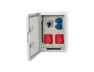 Rozdzielnica budowlana RB-250 - gniazda 2x32A 5p, 2x230V, 0/1
