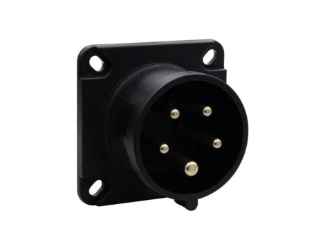Wtyk siłowy tablicowy odbiornikowy 16A 5p 380V-415V /FE/ IP44 czarny