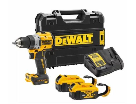 DEWALT WKRĘTARKA 18V DCD800P2T 90Nm 2x5,0Ah BL TSTAK LANYARD READY