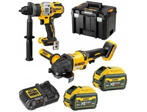 DEWALT ZESTAW COMBO 18V DCK2016T2T (DCD999 + DCG418) 2x6,0Ah