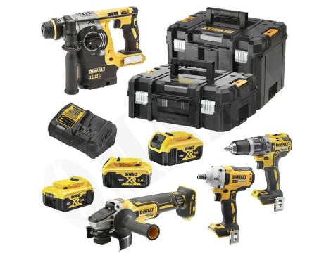 DEWALT ZESTAW COMBO 18V DCK428P3T (DCF894 + DCD796 + DCG405 + DCH273) 3x5,0Ah TSTAK