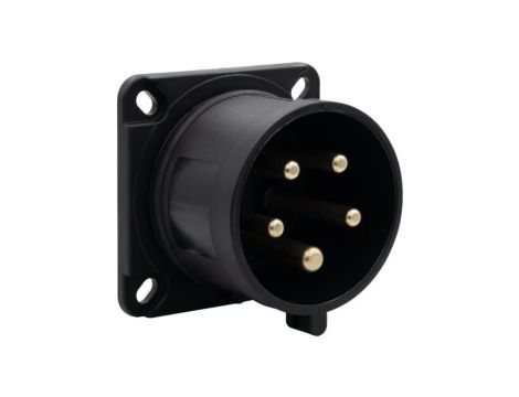Wtyk siłowy tablicowy odbiornikowy 32A 5p 380V-415V /FE/ IP44 czarny