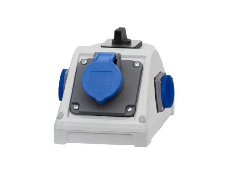 Rozdzielnica KOMBI - gniazda 16A 3p, 2x230V, 0/1(16A)