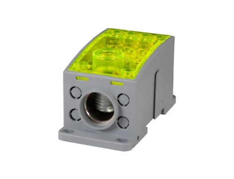 Blok rozdzielczy LKN 400A (1x185/4x16 - 2x35,1x25,4x16,4x10) Al/Cu- żółty
