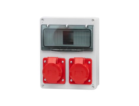 Rozdzielnica R-240 8M - gniazda 16A 5p, 32A 5p /8 modułów/