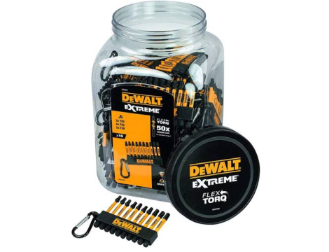 DEWALT ZESTAW KOŃCÓWEK FLEXTORQ 10cz. BRELOK