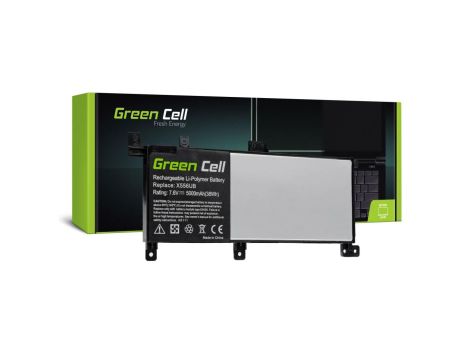 Bateria Green Cell C21N1509 do Asus X556U X556UA X556UB X556UF X556UJ X556UQ X556UR X556UV