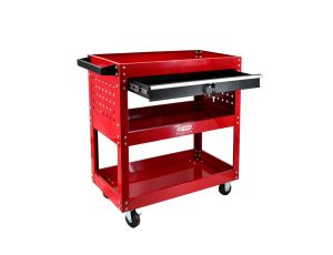 AWTOOLS WÓZEK WARSZTATOWY METALOWY 3 POZIOMY Z SZUFLADĄ