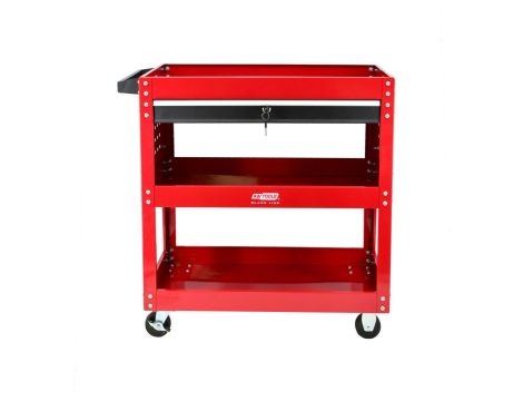 AWTOOLS WÓZEK WARSZTATOWY METALOWY 3 POZIOMY Z SZUFLADĄ - 2