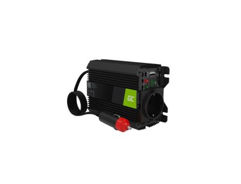 Przetwornica napięcia Inwerter Green Cell PRO 12V na 230V 150W/300W Modyfikowana sinusoida
