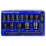 ROCKFORCE NASADKI UDAROWE kpl. 15el.1/2"  6-KĄT. (10-32mm) - 3