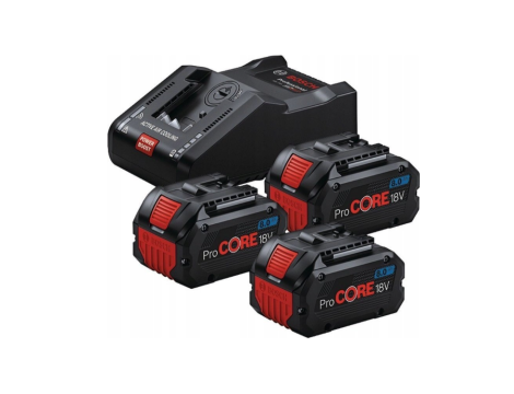 BOSCH AKUMULATOR 18V  8,0Ah PROCORE 3szt. +ŁADOWARKA GAL 18V-160 0615A5004Y
