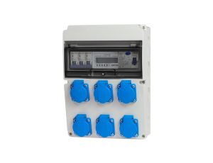 Rozdzielnica stacjonarna 11M 6x230V +licznik L3 i zabezpieczenia RSW006FCL003/3F