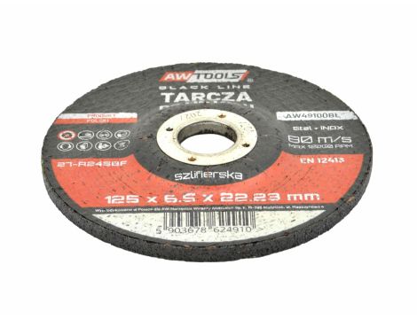 AW TARCZA DO METALU SZLIFIERSKA 125*6,5mm BLACK LINE - 2