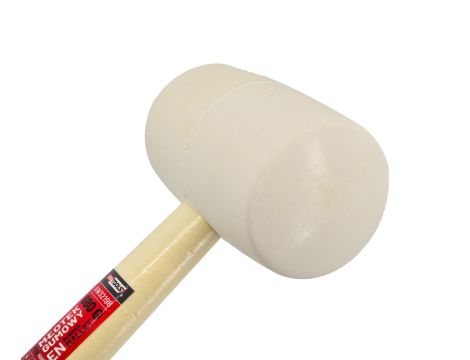 AWTOOLS MŁOTEK GUMOWY TRZON DREWNO BIAŁY 900g - 3