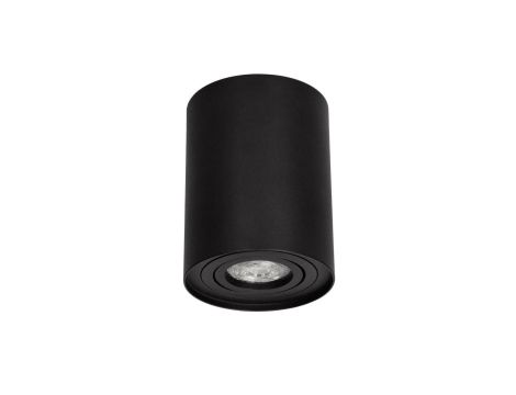 Lampa sufitowa HARYS O natynkowa oprawa punktowa nowoczesna TUBA okrągła GU10 czarna MK MEGAKABEL
