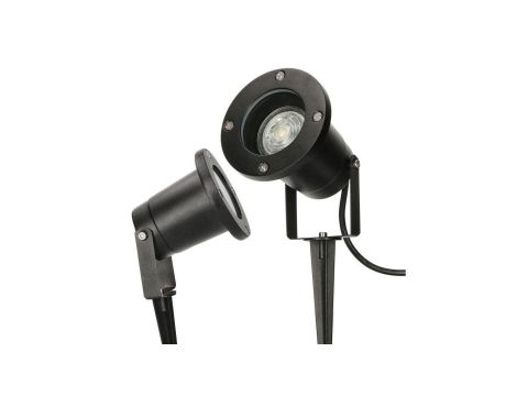 Lampa wbijana ogrodowa reflektor BUSHIO GU10 kolor czarny MK MEGAKABEL