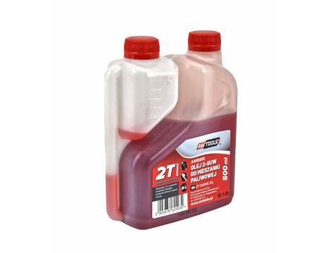 AWTOOLS OLEJ 2-SUW DO MIESZANKI PALIWOWEJ 0,5L CZERWONY Z DOZOWNIKIEM - 2