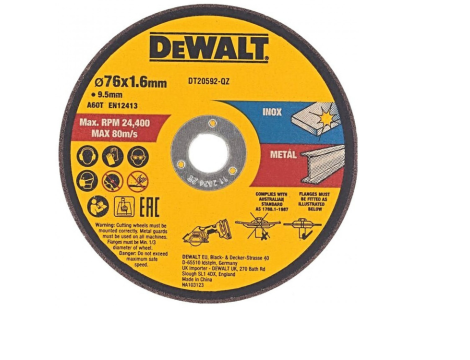 DEWALT TARCZA METAL  76x1,6mm DO DCS438