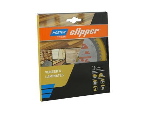 NORTON PIŁA TARCZOWA 160mm x 20mm x 48z LAMINATY I FORNIR (2,2/1,6) - 2