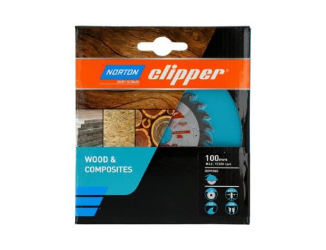 NORTON PIŁA TARCZOWA 100mm x 20mm x 24z DREWNO I KOMPOZYTY ATB (2,6 / 1,6) - 2