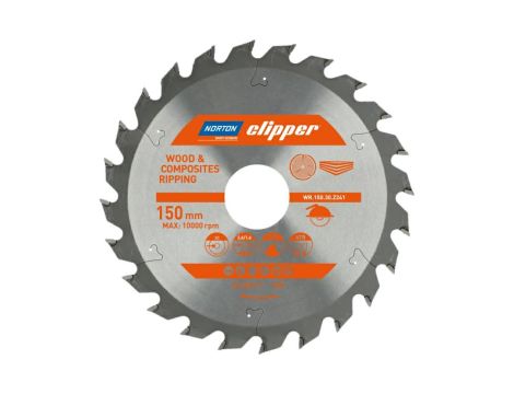 NORTON PIŁA TARCZOWA 150mm x 30mm x 24z DREWNO I KOMPOZYTY ATB (2,6 / 1,6)