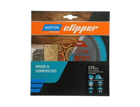 NORTON PIŁA TARCZOWA 225mm x 30mm x 48z DREWNO I KOMPOZYTY ATB (2,8 / 1,8) - 2