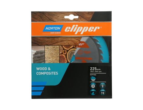 NORTON PIŁA TARCZOWA 225mm x 30mm x 32z DREWNO I KOMPOZYTY ATB (2,6 / 1,6) - 2