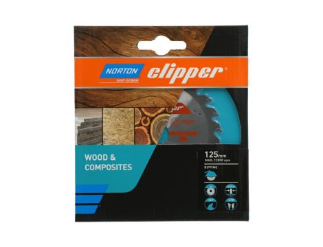NORTON PIŁA TARCZOWA 125mm x 20mm x 24z DREWNO I KOMPOZYTY ATB (2,6 / 1,6) - 2