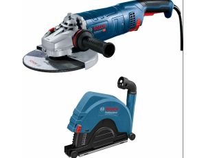 BOSCH SZLIFIERKA KĄTOWA   230mm/2400W GWS 24-230 JZ ŁAG.ROZR. + OSŁONA ODSYSAJĄCA GDE 230 FC-S 0615A5004S