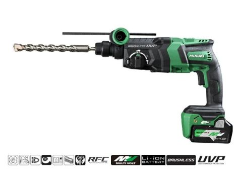 HIKOKI MŁOTOWIERTARKA 36V DH36DPE WRZ 3,2J 2x2,5Ah MV BL HSC