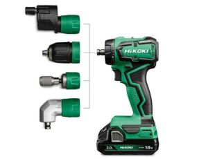 HIKOKI WKRĘTARKA 18V DS18DDQ WSZ 55Nm 2x5,0Ah BL WYMIENNE GŁOWICE SET HSC