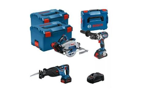 BOSCH ZESTAW COMBO 18V (GSB 18V-110C +GKS 18V-68GC +GSA 18V-28) 1xPC4,0Ah 2xPC5,5Ah 0615990N38