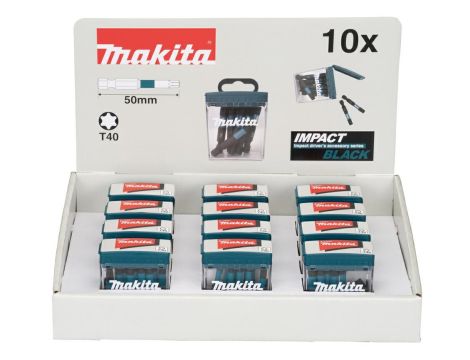MAKITA KOŃCÓWKA WKRĘTAKOWA T40-50mm /10szt. IMPACT BLACK (x12)