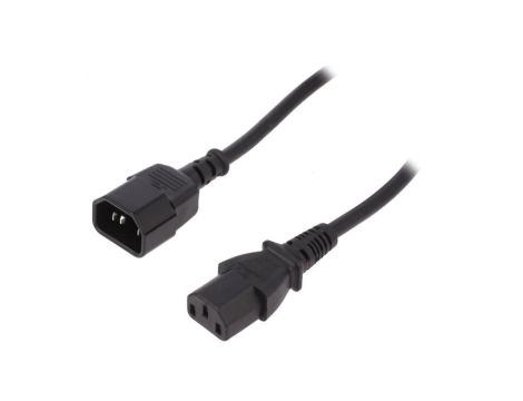 AK-440201-050-S Kabel IEC C13 żeński IEC C14 męski 5m 10A 250V